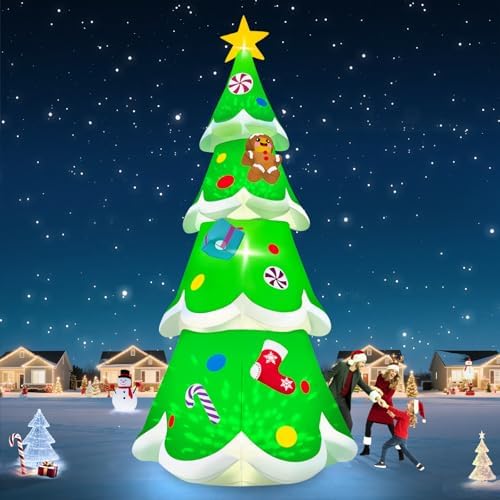 KALOLARY 20FT Gingerbread Man Christmas Yard Inflatable - additional angle