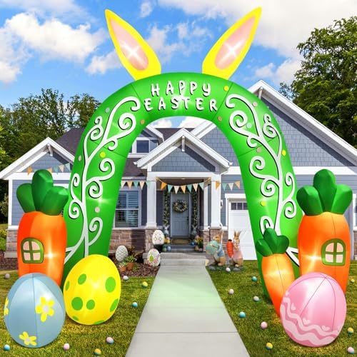 KALOLARY 12FT Easter Holidays Inflatable Archway - additional angle