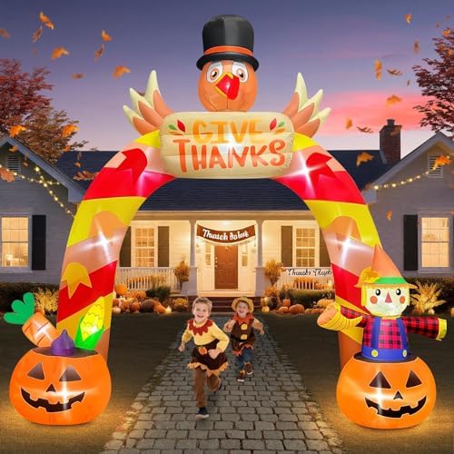 KALOLARY 12FT Turkey Holidays Inflatable Archway - additional angle