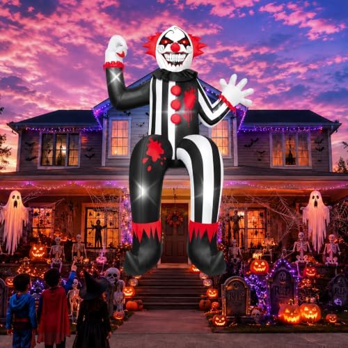 KALOLARY 15FT Clown Halloween Yard Inflatable - additional angle