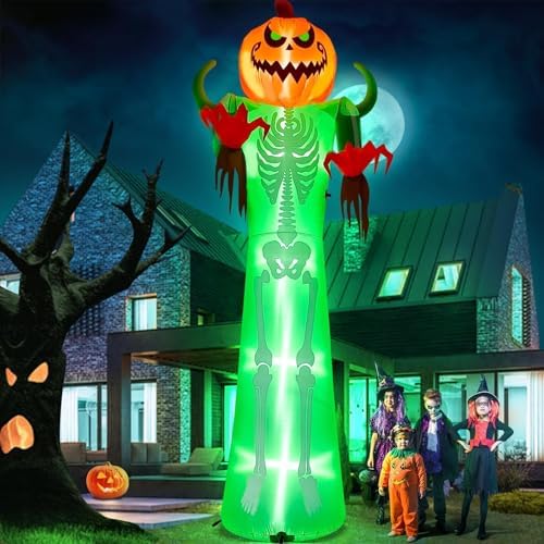 KALOLARY 12FT Pumpkin Halloween Yard Inflatable - package contents