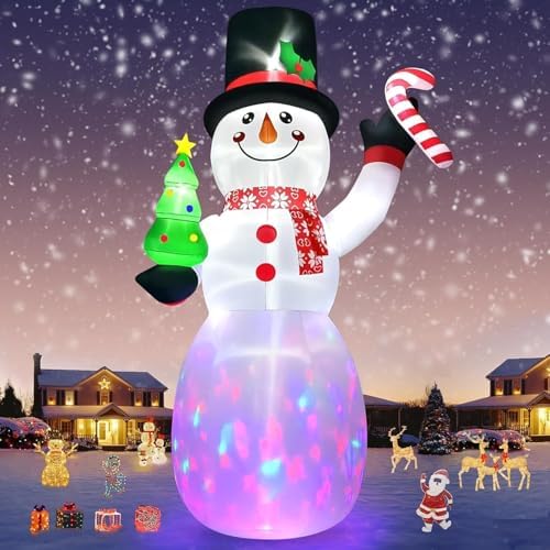 KALOLARY 20FT Snowman Christmas Yard Inflatable - detail view