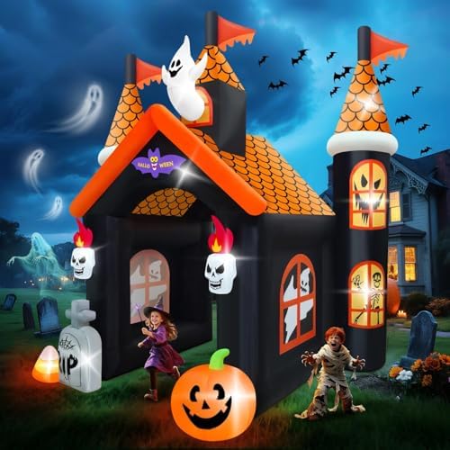 KALOLARY 12FT Pumpkin Halloween Inflatable Archway - package contents