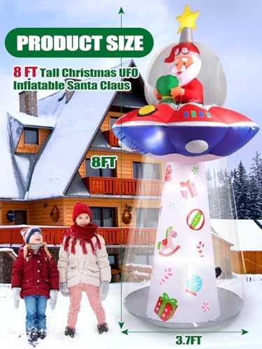 KALOLARY 8FT With Christmas Yard Inflatable - display detail
