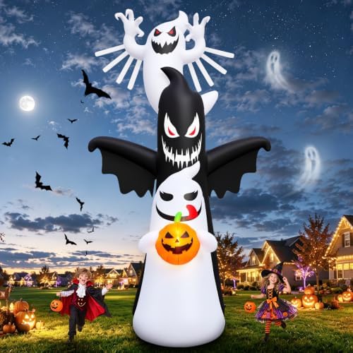 KALOLARY 20FT Ghost Halloween Yard Inflatable - additional angle