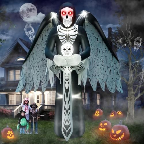 KALOLARY 12FT Skeleton Halloween Yard Inflatable - detail view