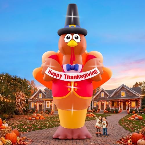 KALOLARY 15FT Turkey Holidays Yard Inflatable - additional angle