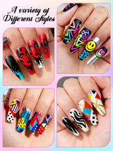 Load image into Gallery viewer, 12 Color 3D Nail Art Pens Set, Kalolary 0.7mm Nail Point Graffiti Dotting Pen Drawing Painting Liner Brush for DIY Nail Art Beauty Adorn Manicure Tools
