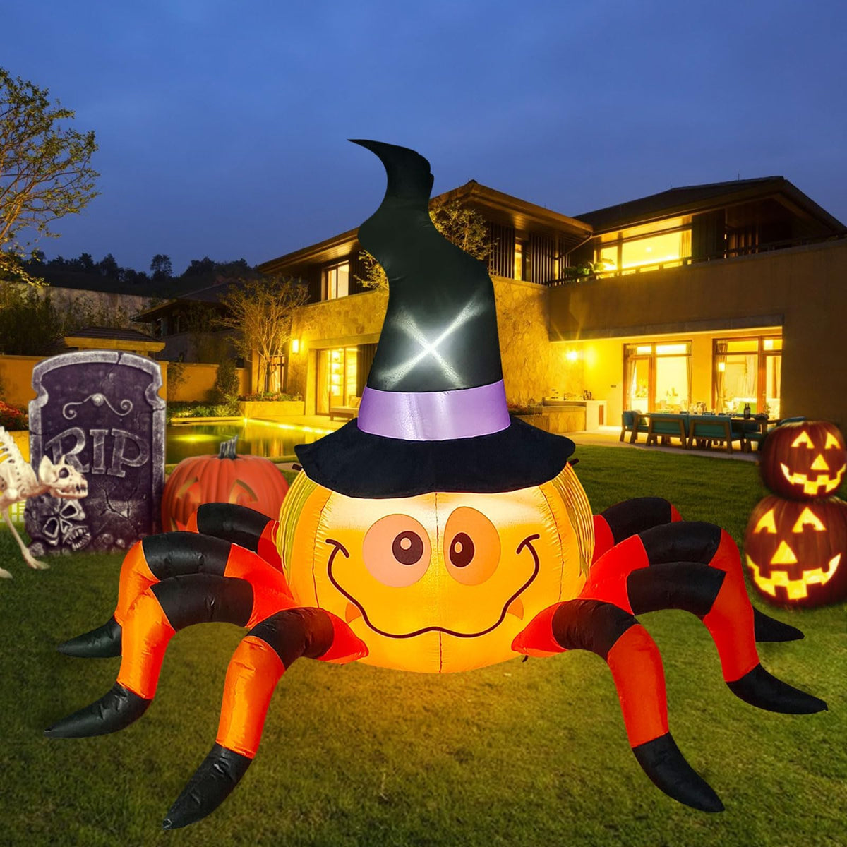 KALOLARY 6.5FT Pumpkin Halloween Yard Inflatable - main product view
