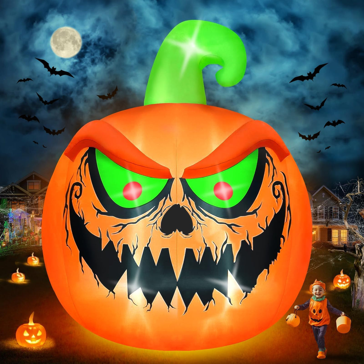 KALOLARY 15FT Pumpkin Halloween Yard Inflatable - main product view