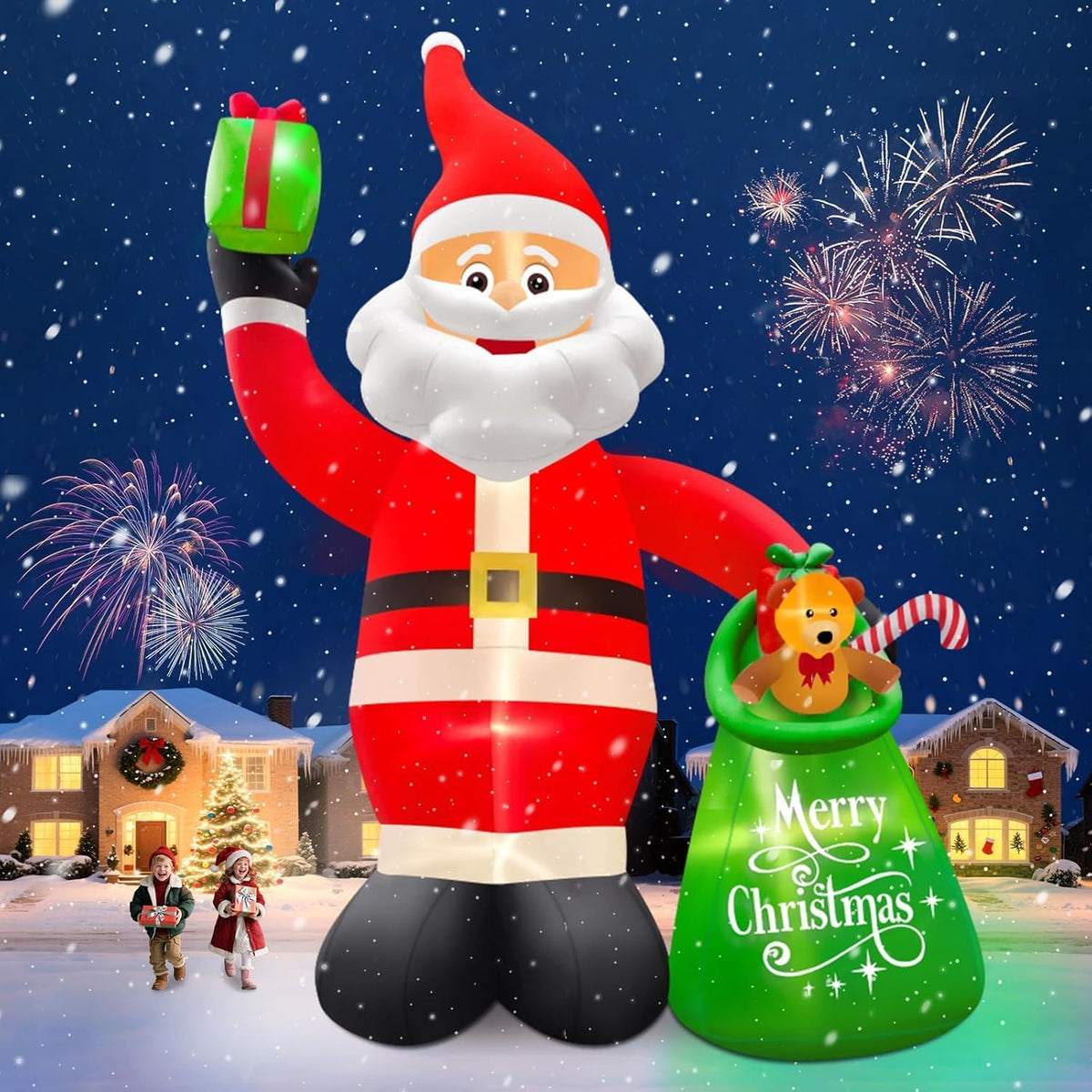 KALOLARY 20FT Santa Christmas Yard Inflatable - main product view