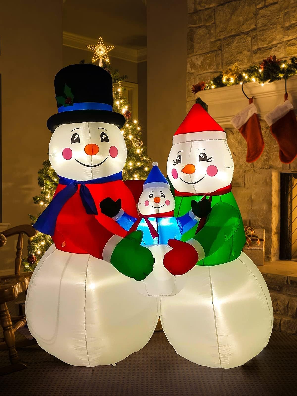 KALOLARY 6FT Snowman Christmas Yard Inflatable - size reference