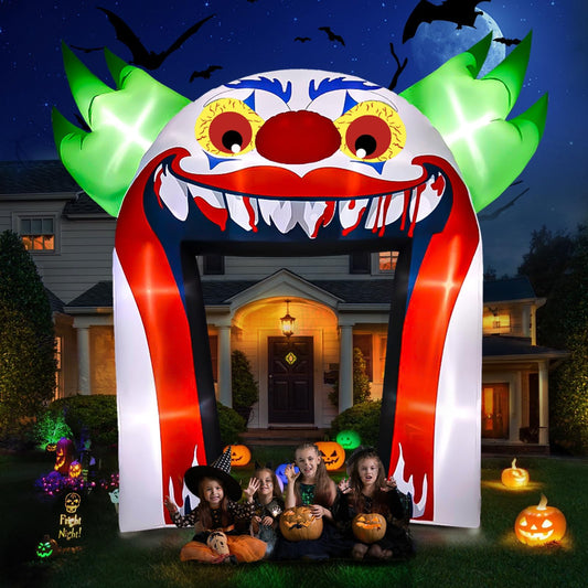 KALOLARY 12FT Clown Halloween Inflatable Archway - main product view