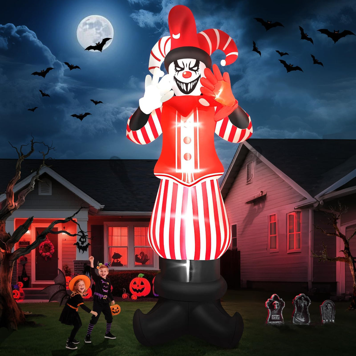 KALOLARY 12FT Clown Halloween Yard Inflatable - main product view