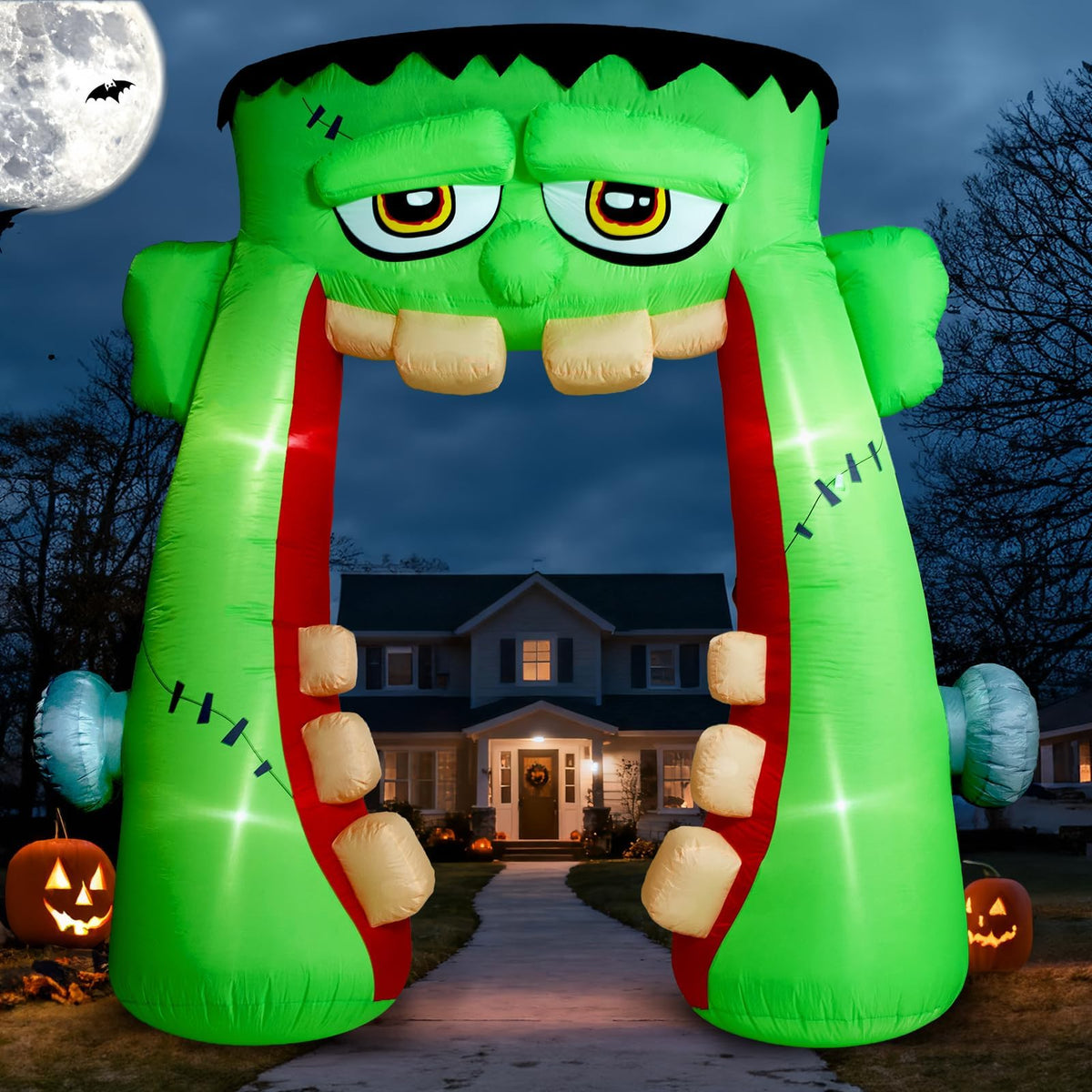 KALOLARY 12FT Clown Halloween Inflatable Archway - size reference