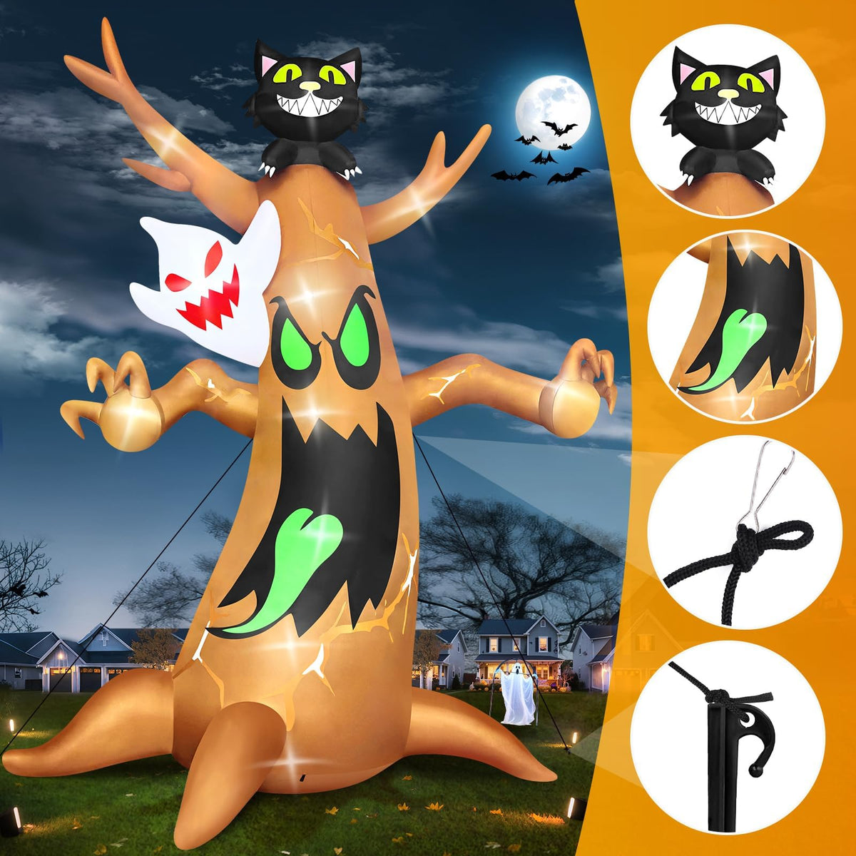 KALOLARY 20FT Ghost Halloween Yard Inflatable - main product view