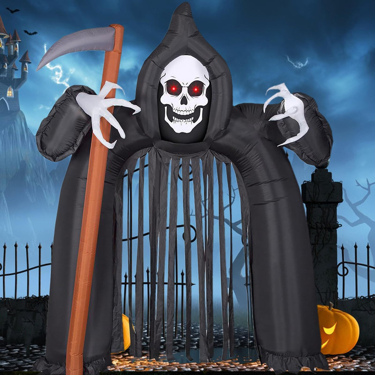 KALOLARY 10FT Ghost Halloween Inflatable Archway - main product view