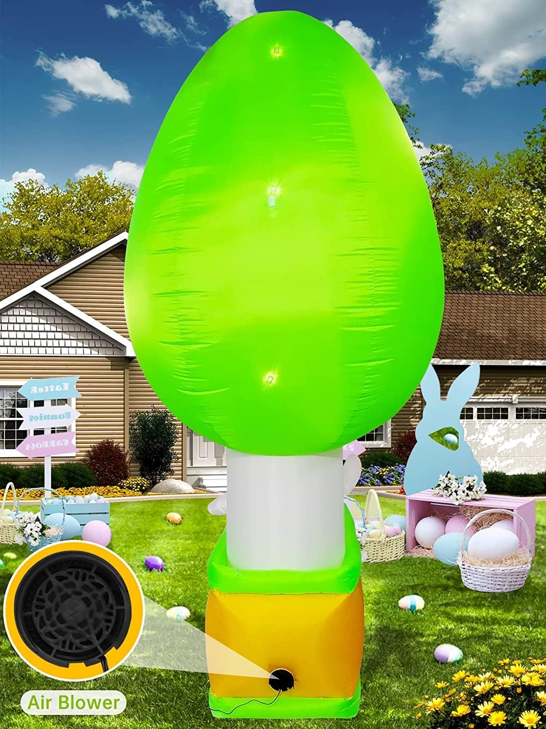 KALOLARY 8.8FT Easter Holidays Yard Inflatable - detail view
