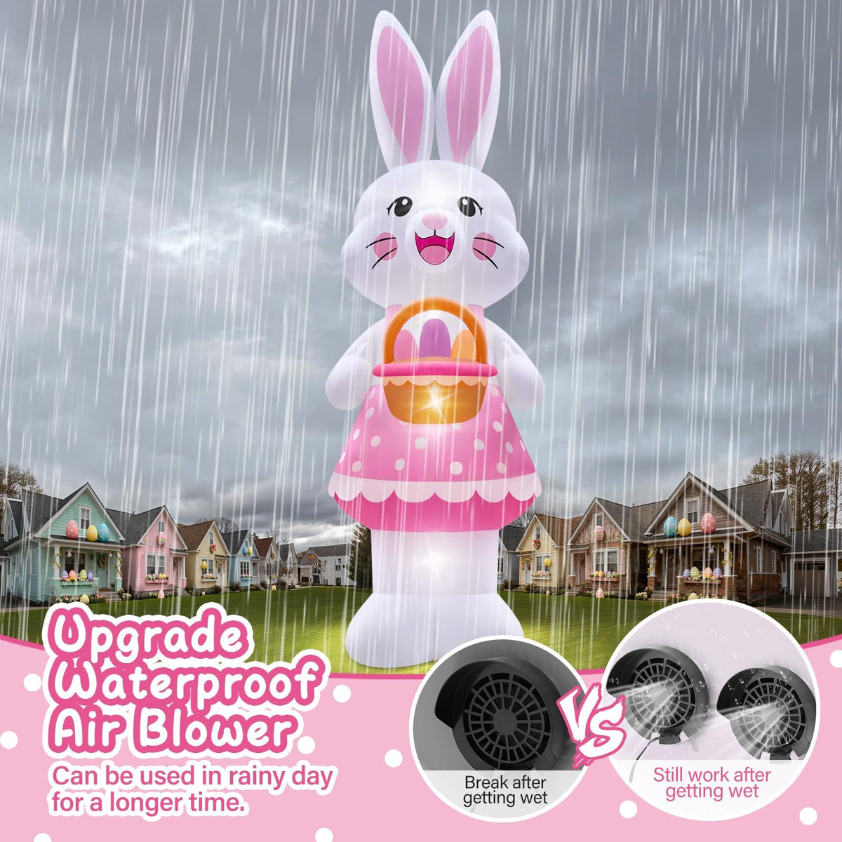 KALOLARY 20FT Easter Holidays Yard Inflatable - outdoor scene