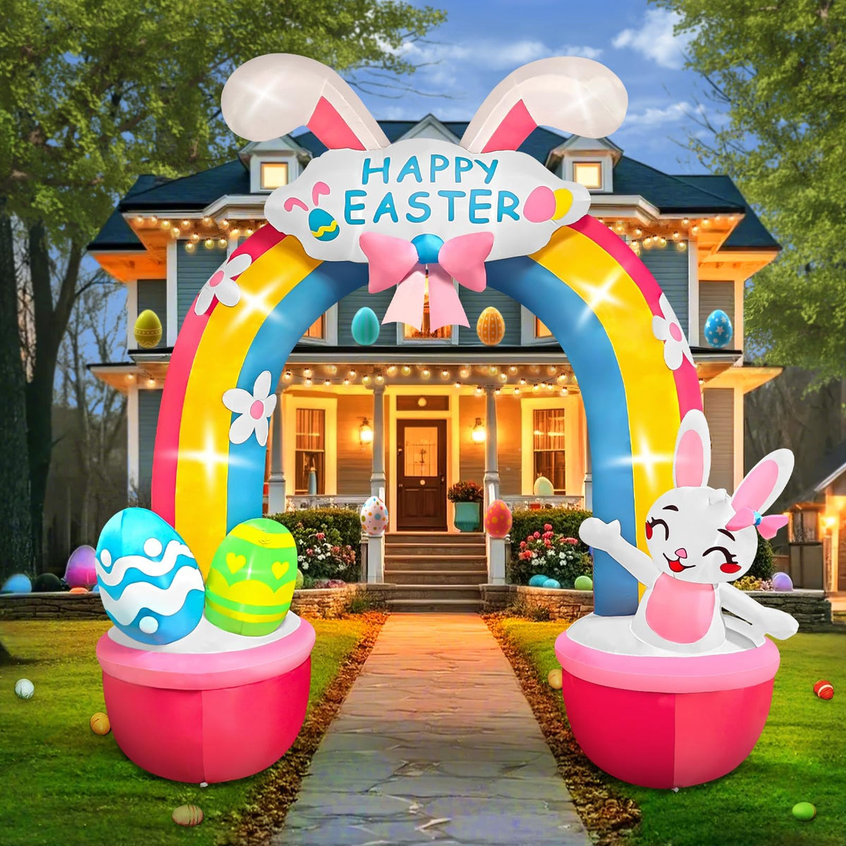KALOLARY 12FT Easter Holidays Inflatable Archway - main product view