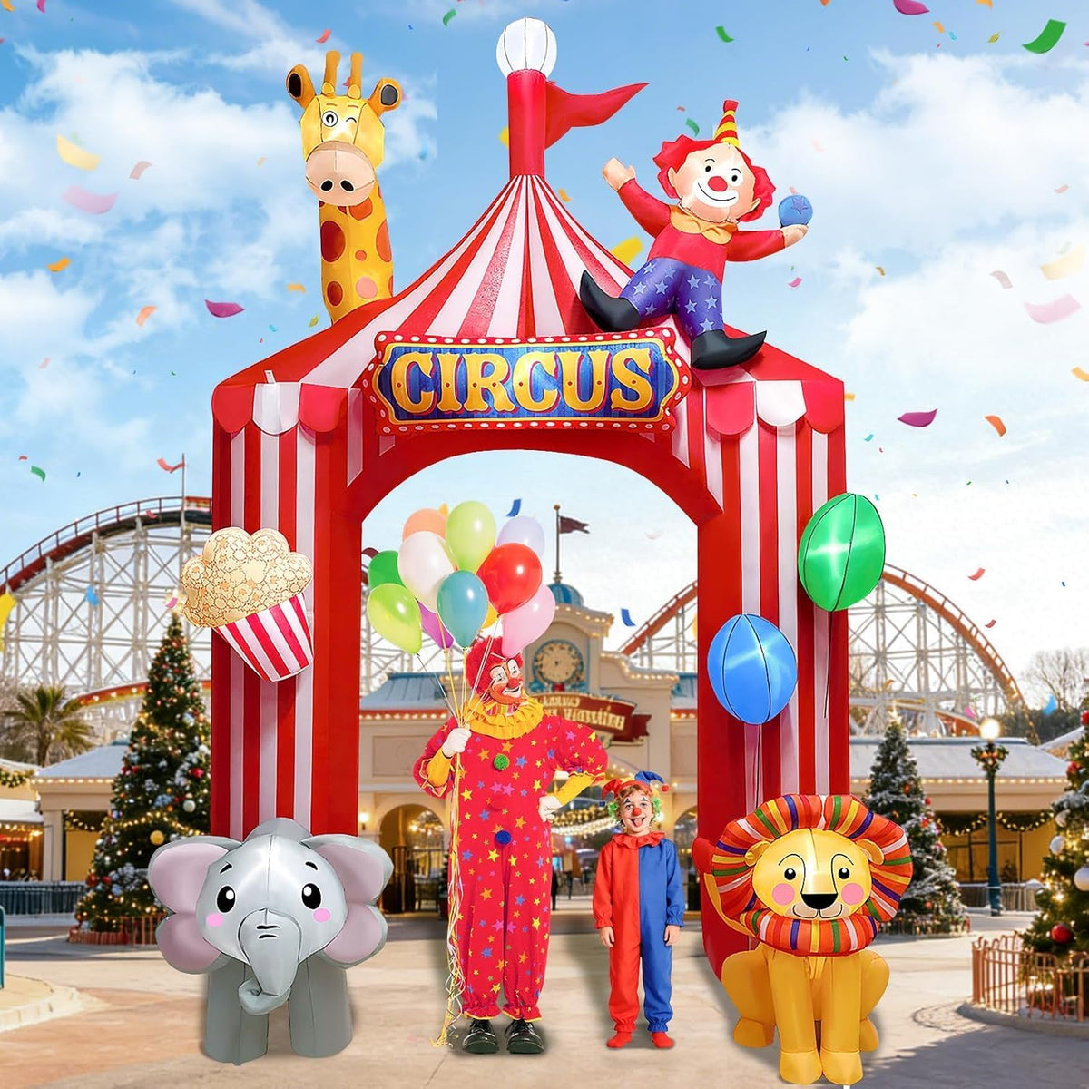 KALOLARY 10FT Circus Arch Holidays Inflatable Archway - main product view