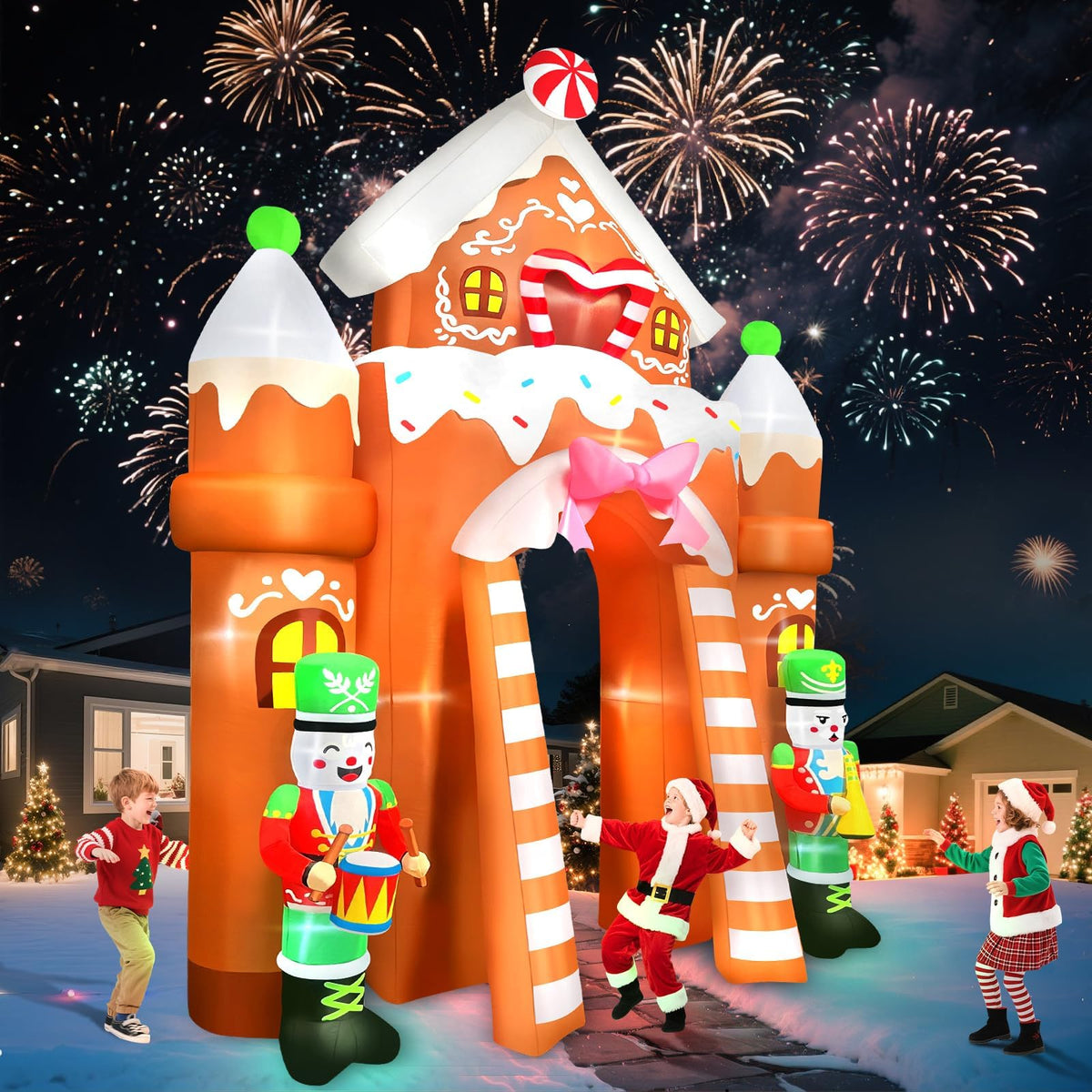 KALOLARY 12FT Archway Christmas Inflatable Archway - main product view