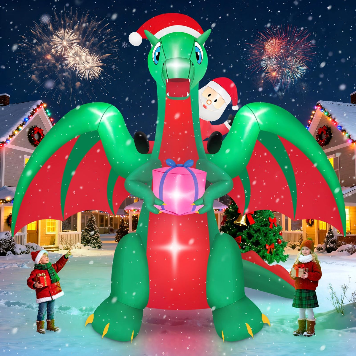 KALOLARY 10FT Santa Christmas Yard Inflatable - main product view