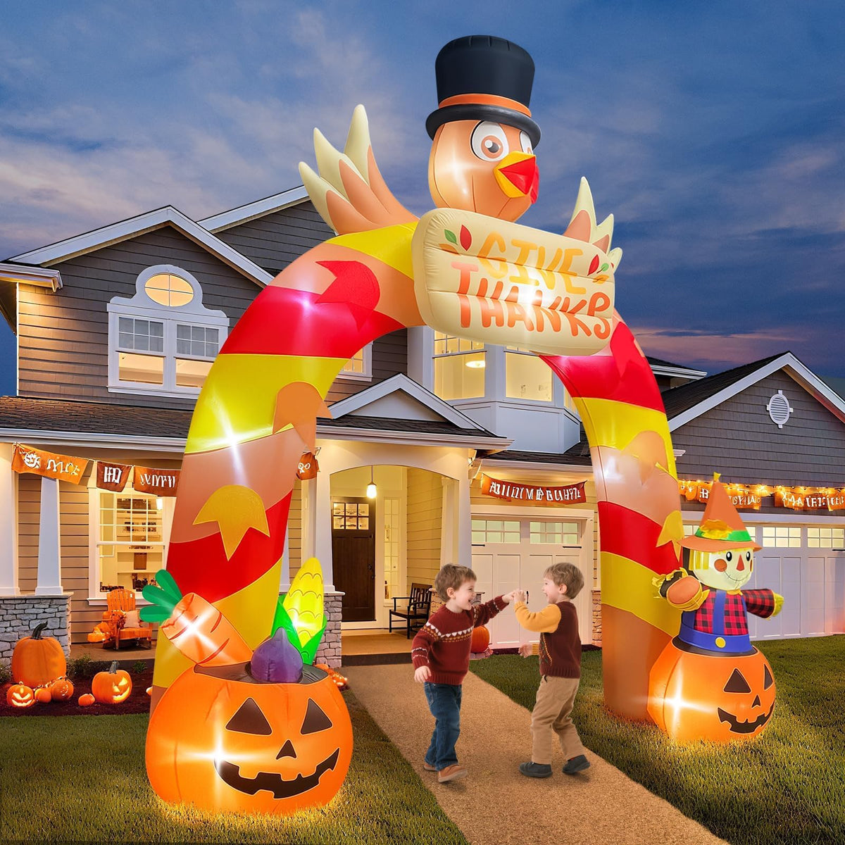 KALOLARY 12FT Turkey Holidays Inflatable Archway - package contents