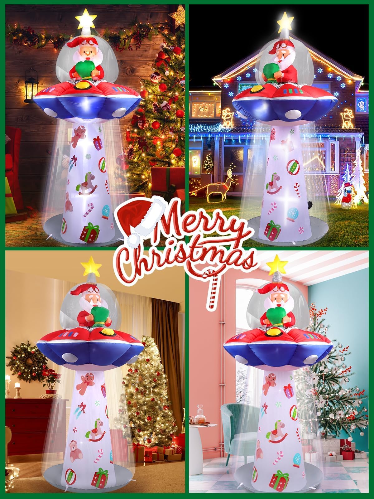 KALOLARY 8FT With Christmas Yard Inflatable - outdoor scene