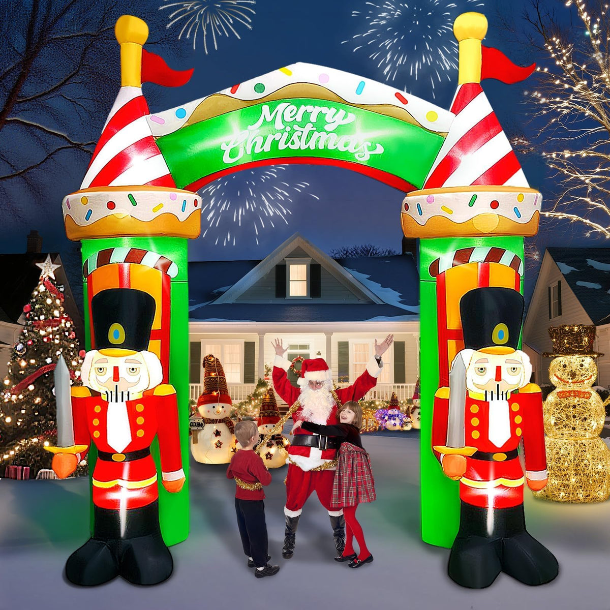 KALOLARY 9FT Nutcracker Christmas Inflatable Archway - main product view