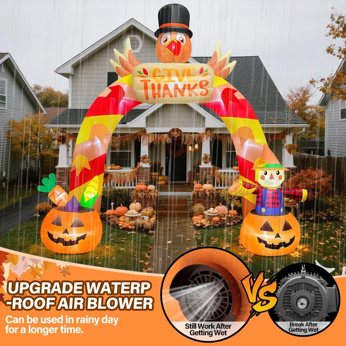 KALOLARY 12FT Turkey Holidays Inflatable Archway - size reference