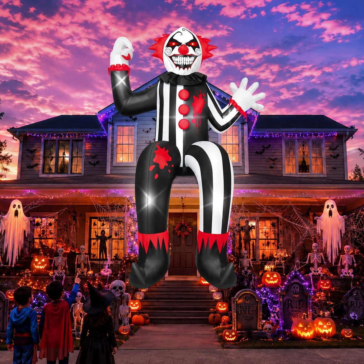 KALOLARY 15FT Clown Halloween Yard Inflatable - main product view