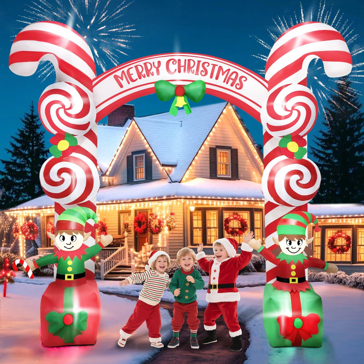 KALOLARY 9FT Nutcracker Christmas Inflatable Archway - main product view