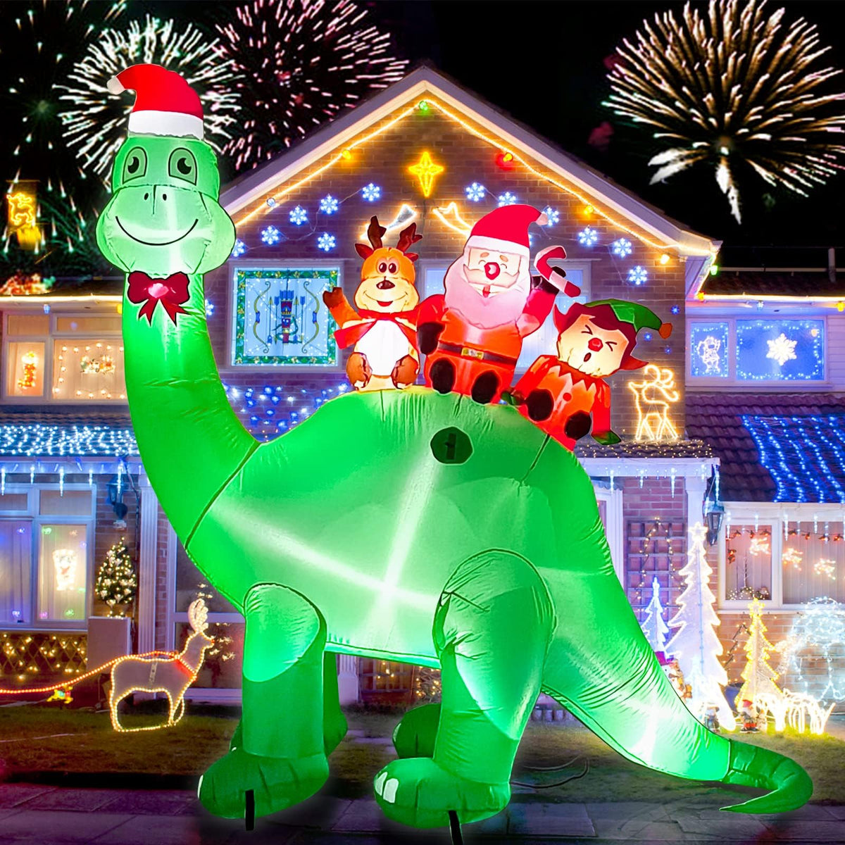 KALOLARY 6.7FT Santa Christmas Yard Inflatable - main product view