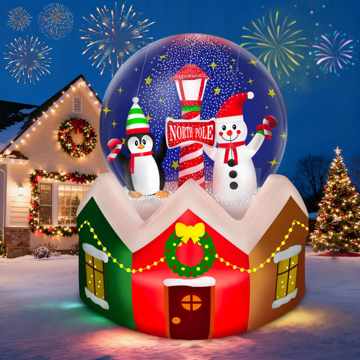 KALOLARY Snowman Christmas Yard Inflatable - main product view