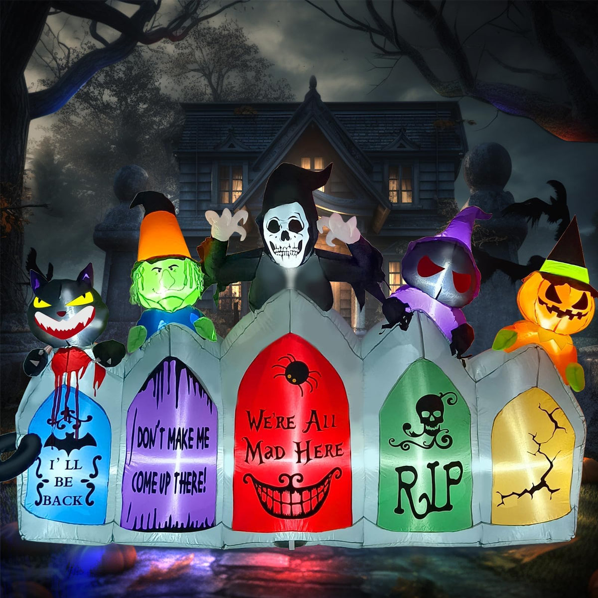 KALOLARY 8FT Aufblasbare Dekoration Riesige Geist Für Den Lnnen Halloween Yard Inflatable - main product view