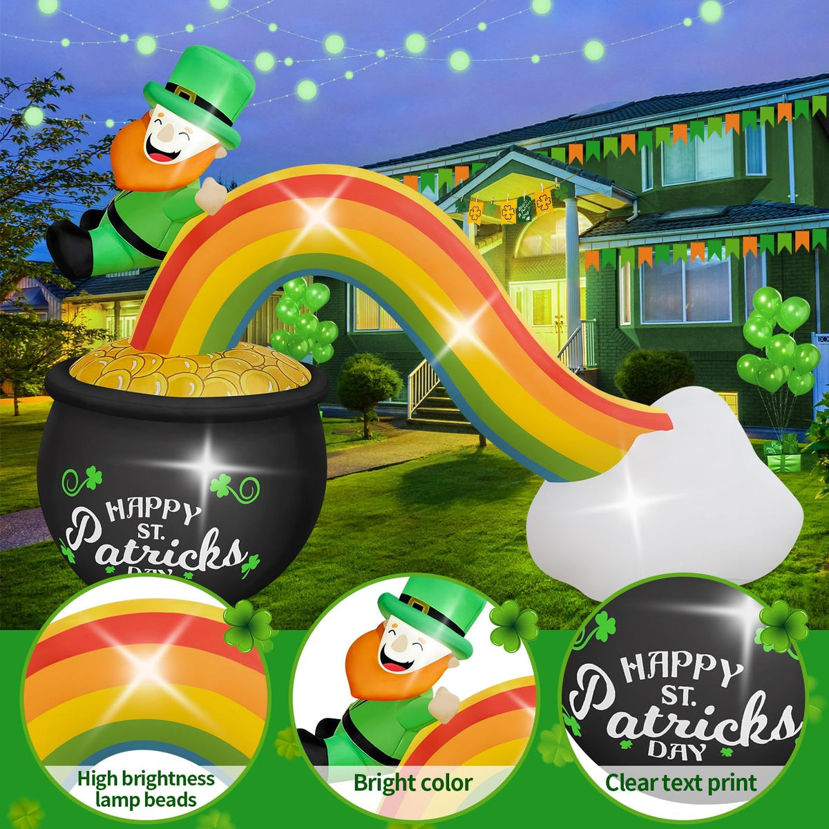 KALOLARY Infláveis De 7 Pés Para Decoração Exterior Holidays Inflatable Archway - outdoor scene