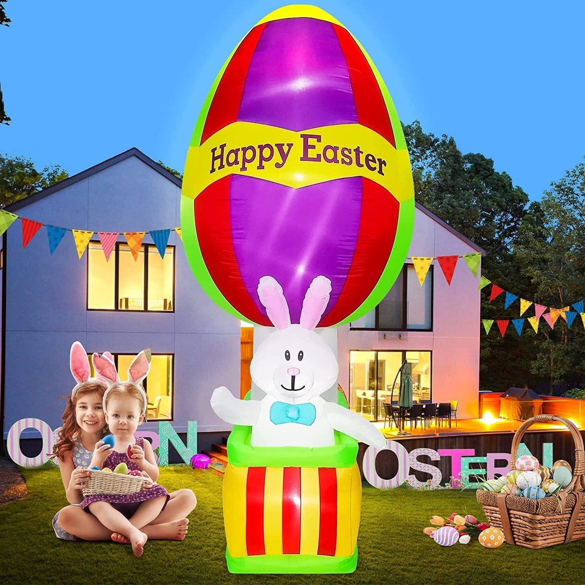 KALOLARY 8.8FT Easter Holidays Yard Inflatable - main product view