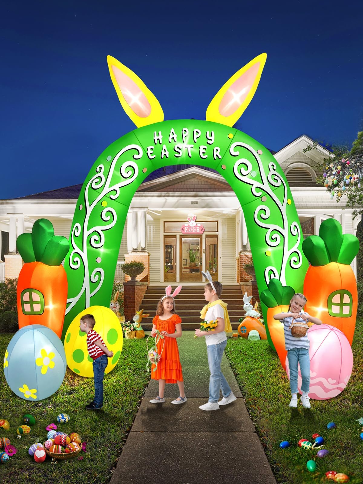KALOLARY 12FT Easter Holidays Inflatable Archway - package contents
