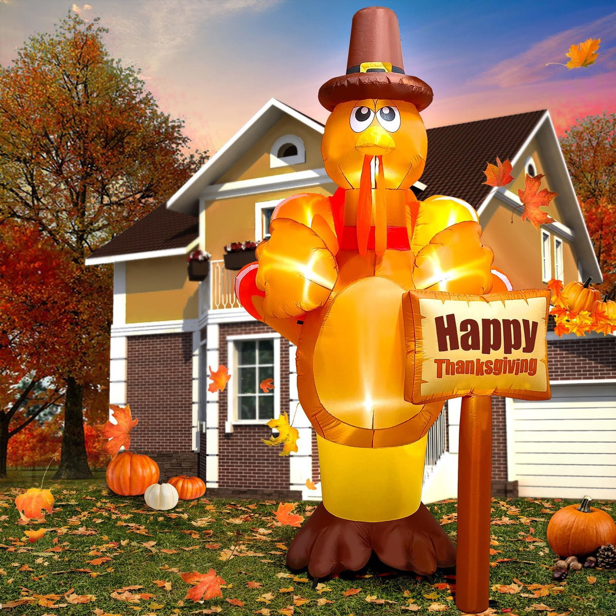 KALOLARY 9FT Turkey Holidays Yard Inflatable - main product view