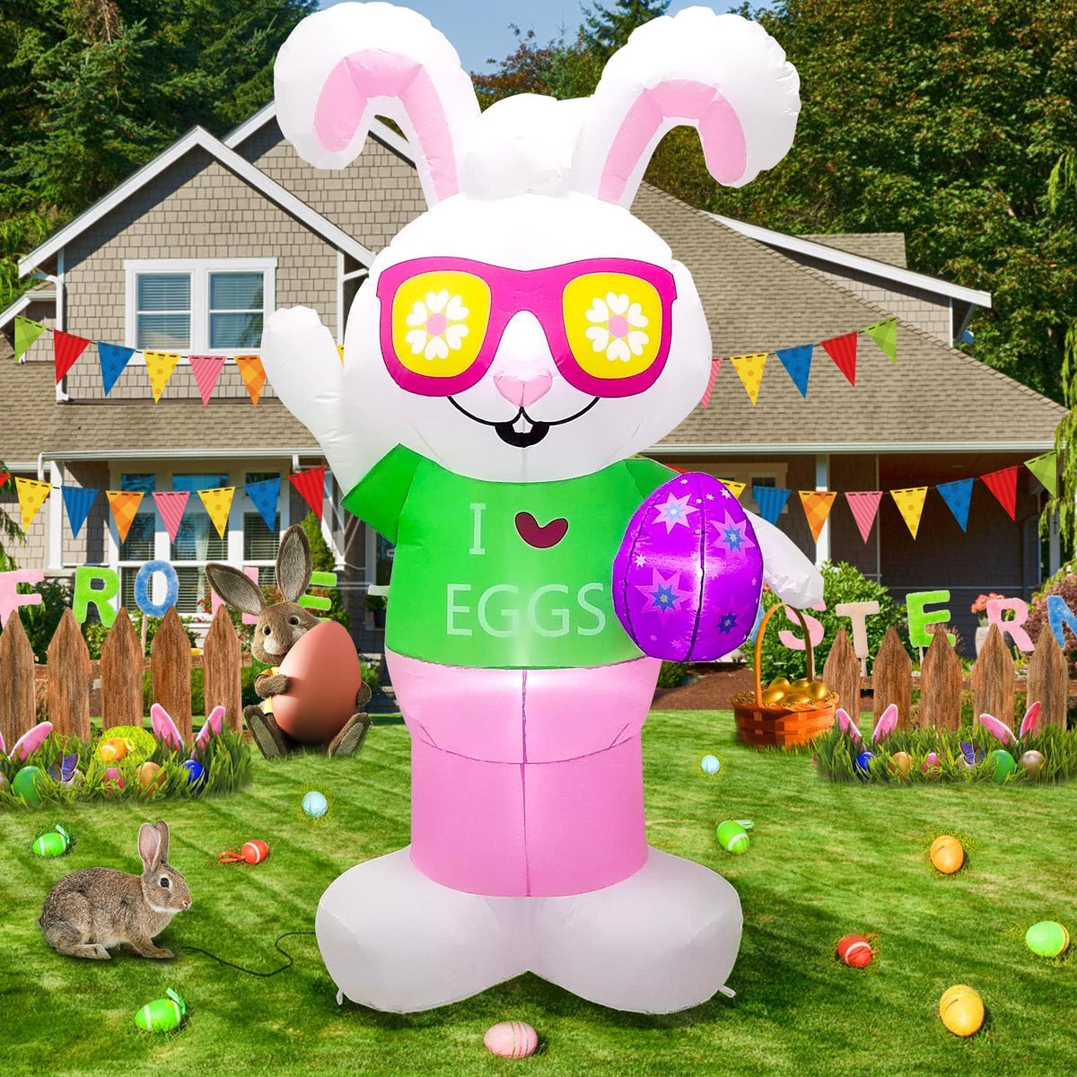 KALOLARY 1.8M Easter Holidays Yard Inflatable - main product view
