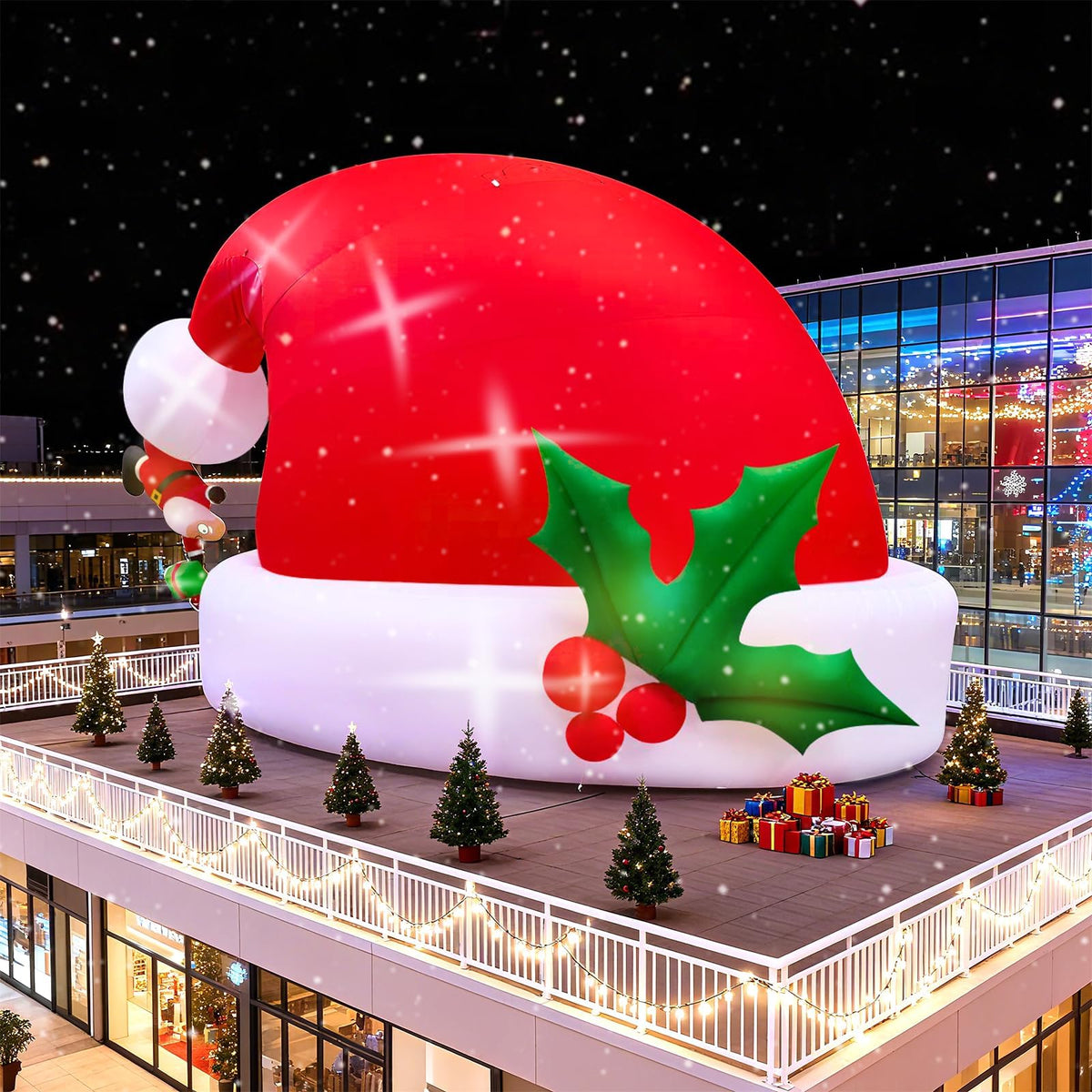 KALOLARY 20FT Santa Christmas Yard Inflatable - detail view