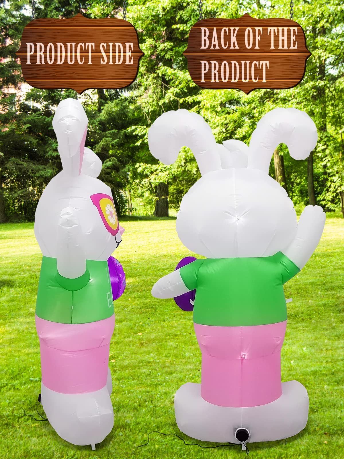 KALOLARY 1.8M Easter Holidays Yard Inflatable - outdoor scene