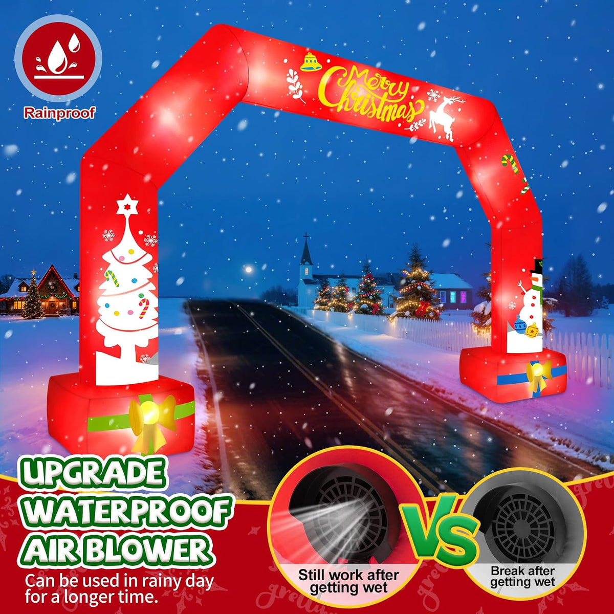 KALOLARY 20FT Christmas Inflatable Archway - detail view