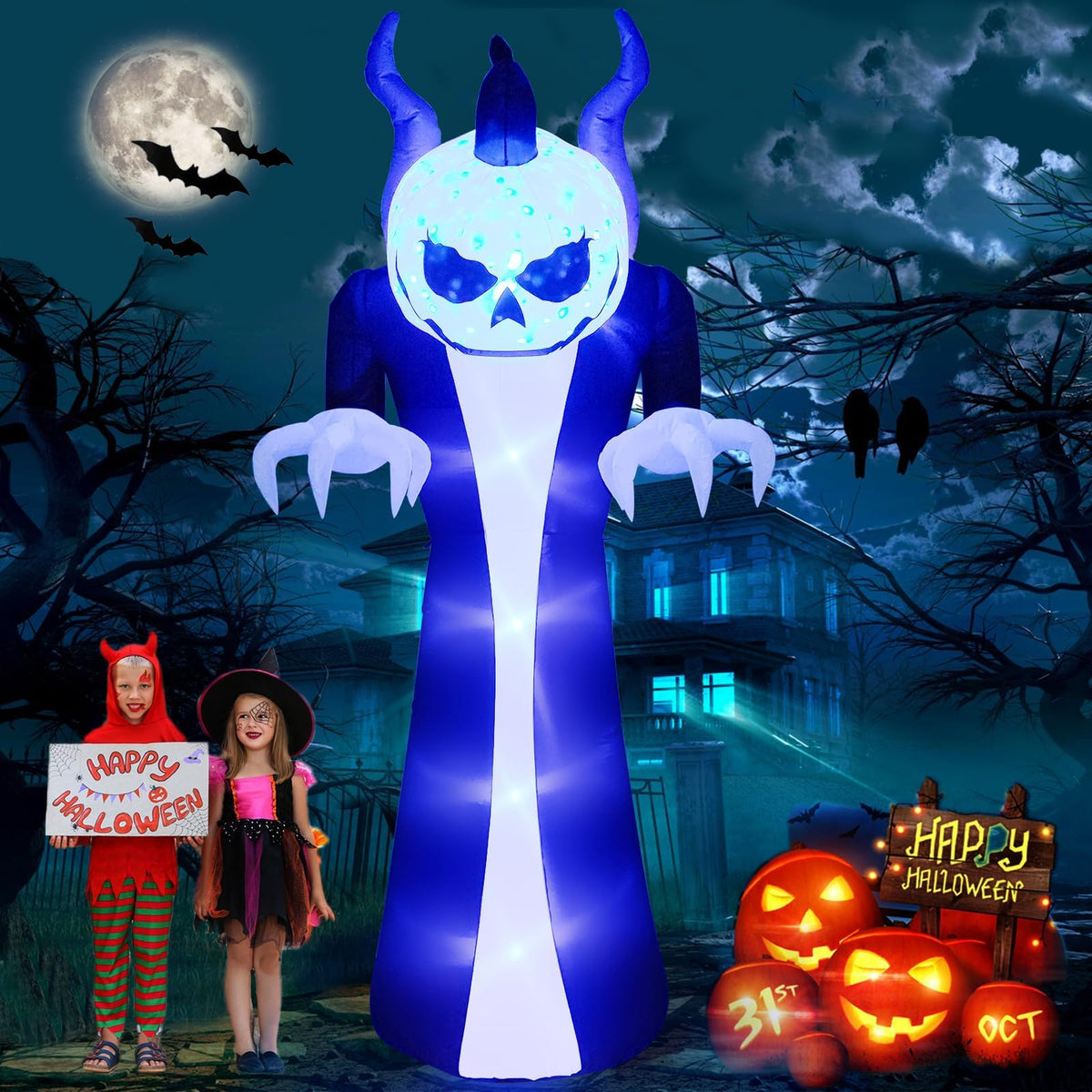 KALOLARY 10FT Pumpkin Halloween Yard Inflatable - main product view