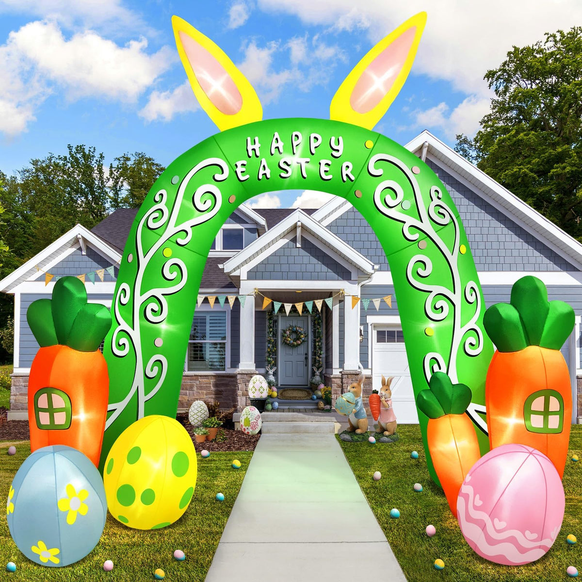 KALOLARY 12FT Easter Holidays Inflatable Archway - main product view