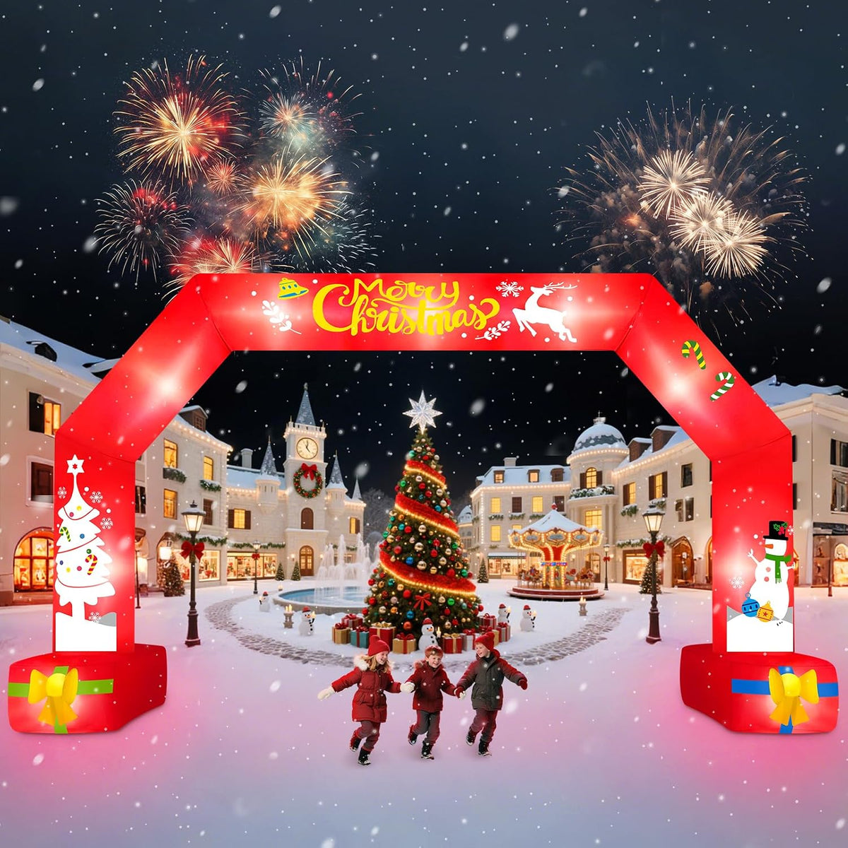 KALOLARY 20FT Christmas Inflatable Archway - package contents