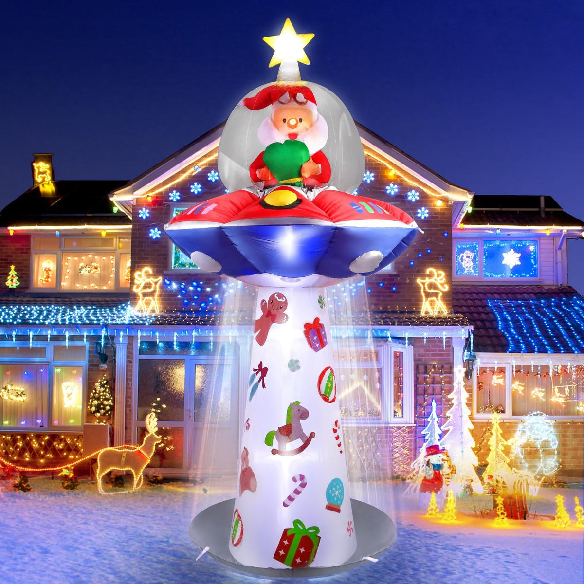 KALOLARY 8FT With Christmas Yard Inflatable - main product view