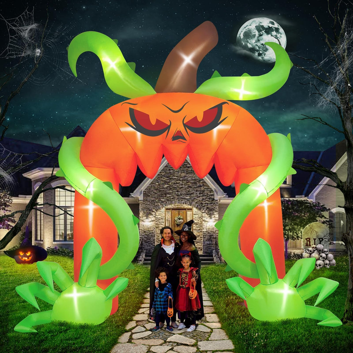 KALOLARY 12FT Clown Halloween Inflatable Archway - main product view