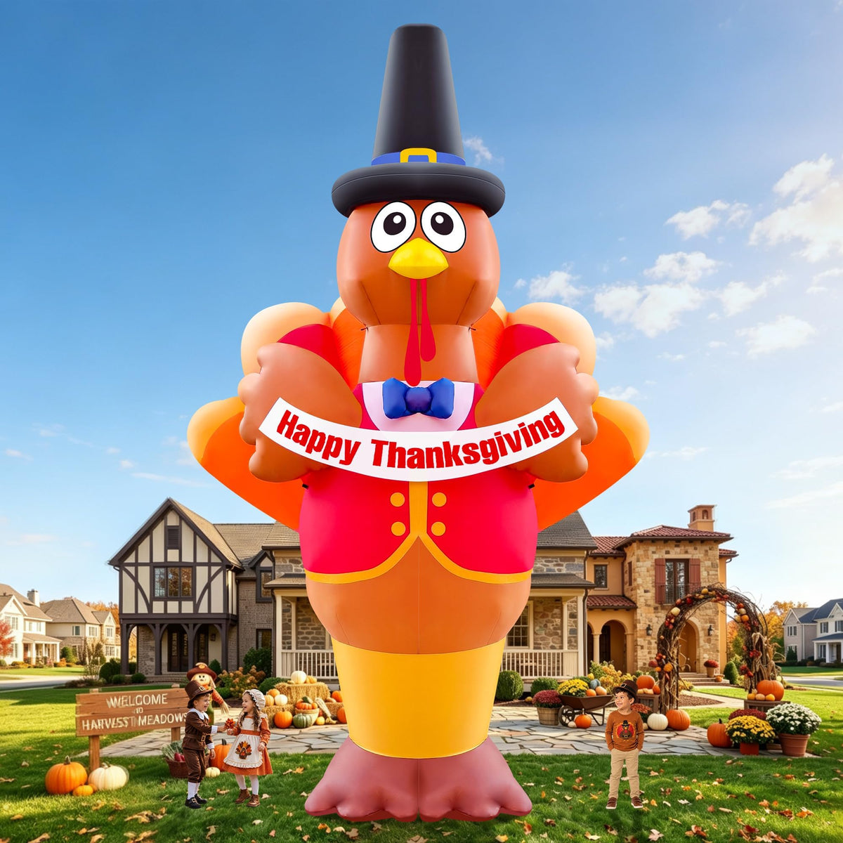 KALOLARY 15FT Turkey Holidays Yard Inflatable - package contents